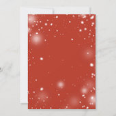 クリスマスポインセチアEvergreensガーランド結婚ズ | 招待状 (裏面)