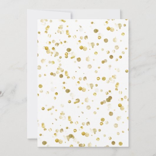 クリスマスポインセチアUnicornと緑のフォントパーティー 招待状 (裏面)