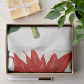 クリスマスポインセッタフラワーレッドデコップページ 薄葉紙 (ギフト)