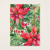 クリスマスポインセティアイヤリングディスプレイカード (裏面)