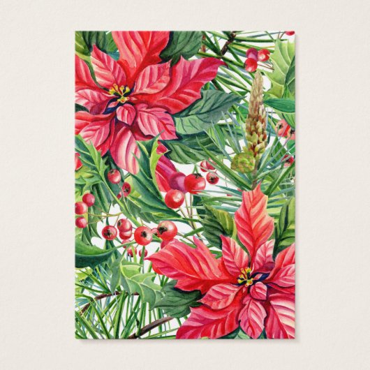 クリスマスポインセティアイヤリングディスプレイカード (裏面)