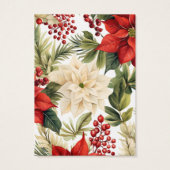 クリスマスポインセティアイヤリングディスプレイカード (裏面)