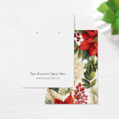 クリスマスポインセティアイヤリングディスプレイカード (デスク)