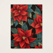 クリスマスポインセティアイヤリングディスプレイカード (裏面)