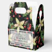 クリスマスポインセティアスとブラックの果実 フェイバーボックス (オープン)