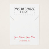 クリスマスポインセティアスネックレスディスプレイカード (正面)