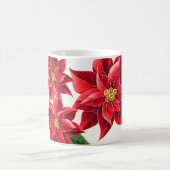 クリスマスポインセティアスマグ コーヒーマグカップ (中央)