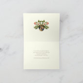 クリスマスポインセティアスロザリオヴァージンメアリーイエス シーズンカード (内部)