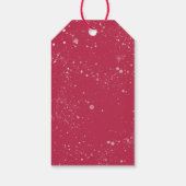 クリスマスポインセティシアブートギフトラベル ギフトタグ (裏面)