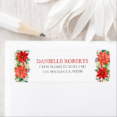 クリスマスポインセテ縁どィア ラベル (インサイチュ)