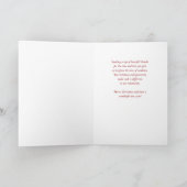 クリスマスポイントでお礼を言う カード (内部)