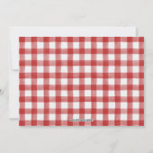 クリスマスポイントセッティアベビーシャワー招待状 招待状 (裏面)