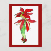 クリスマスポイント設定シアフラワーフェアリー葉書 シーズンポストカード (正面)