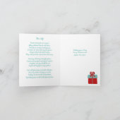 クリスマスポエトリーカード サンキューカード (内部)