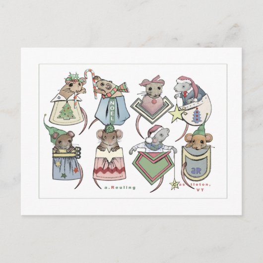 クリスマスポケットマウス ポストカード (正面)