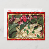 クリスマスポストカカスタマイズキ インビテーションポストカード (正面/裏面)