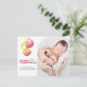 クリスマスポストカモダンッメリーカー&明るい写真 シーズンポストカード (スタンド正面)