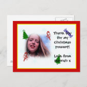 クリスマスポストカードありがとう ポストカード (正面/裏面)