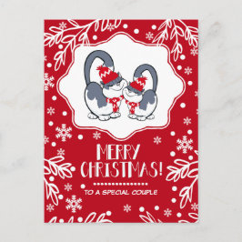クリスマスポストカードで特別なカップルへ シーズンポストカード