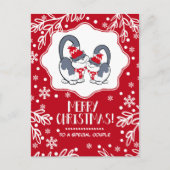 クリスマスポストカードで特別なカップルへ シーズンポストカード (正面)