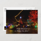 クリスマスポストカードに光を当てる ポストカード (正面/裏面)
