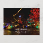 クリスマスポストカードに光を当てる ポストカード (正面)