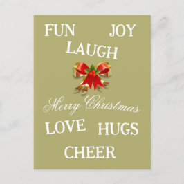 クリスマスポストカードの喜び ポストカード