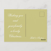 クリスマスポストカードの喜び ポストカード (裏面)