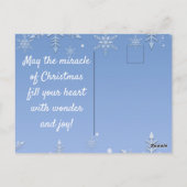 クリスマスポストカードの奇跡 ポストカード (裏面)