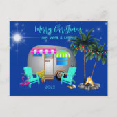 クリスマスポストカードトロピカルキャンプテーマ ポストカード (正面)