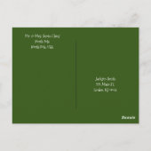 クリスマスポストカードノースポールポーラベアサンタ ポストカード (裏面)