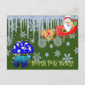 クリスマスポストカードノースポールポーラベアサンタ ポストカード (正面)