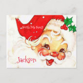 クリスマスポストカードノースポールヴィンテージサンタ ポストカード (正面)