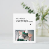 クリスマスポストカード親愛- Santa Paws ポストカード (スタンド正面)