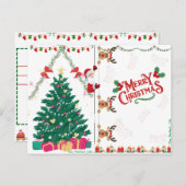 クリスマスポストカード (正面/裏面)