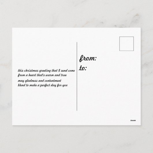 クリスマスポストカード (裏面)