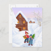 クリスマスポストカード (正面/裏面)