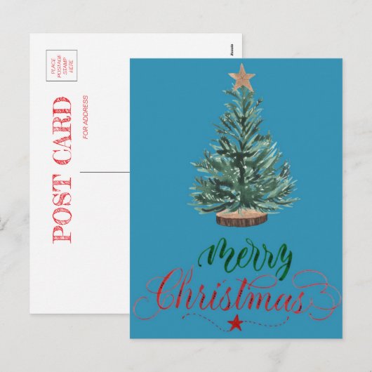 クリスマスポストカード (正面/裏面)