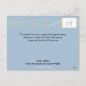 クリスマスポストカード::お洒落クリスマスツリー2P シーズンポストカード (裏面)