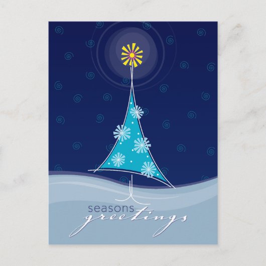 クリスマスポストカード::お洒落クリスマスツリー2P シーズンポストカード (正面)