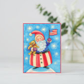 クリスマスポストカード：アメリカンサンタクロース シーズンポストカード (スタンド正面)