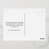 クリスマスポストカード、クリスマスフォイルカード 箔シーズンポストカード (裏面)