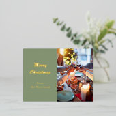 クリスマスポストカード、クリスマスフォイルカード 箔シーズンポストカード (立ち正面)