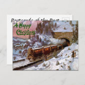 クリスマスポストカード – トレイン ポストカード (正面/裏面)