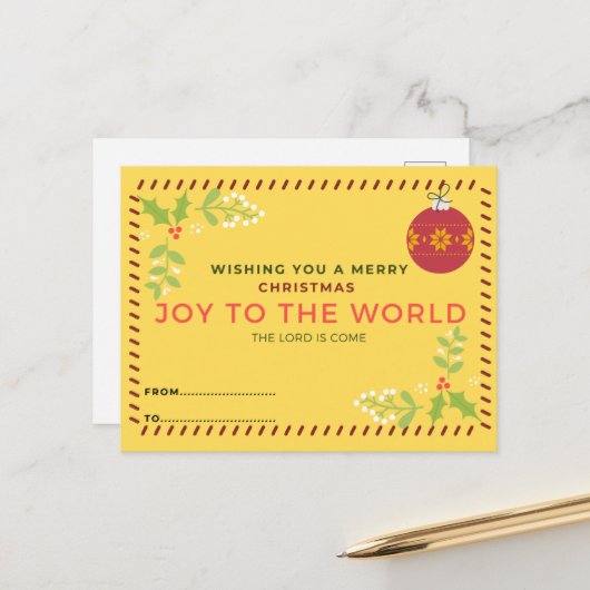 クリスマスポストカード ポストカード (正面/裏面インサイチュ)