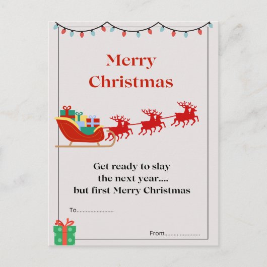 クリスマスポストカード ポストカード (正面)