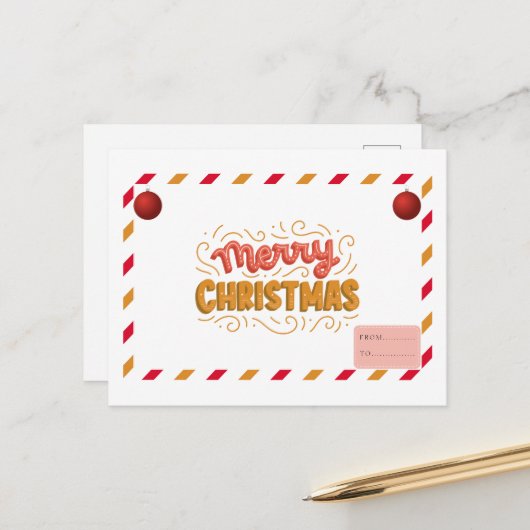 クリスマスポストカード ポストカード (正面/裏面インサイチュ)