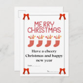 クリスマスポストカード ポストカード (正面/裏面)