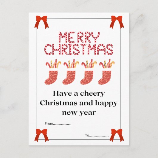 クリスマスポストカード ポストカード (正面)