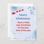 クリスマスポストカード ポストカード (正面/裏面)